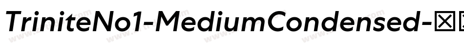 TriniteNo1-MediumCondensed字体转换