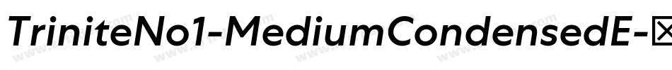 TriniteNo1-MediumCondensedE字体转换