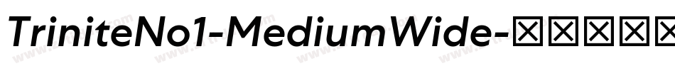 TriniteNo1-MediumWide字体转换
