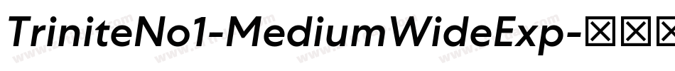TriniteNo1-MediumWideExp字体转换