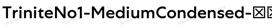 TriniteNo1-MediumCondensed字体转换