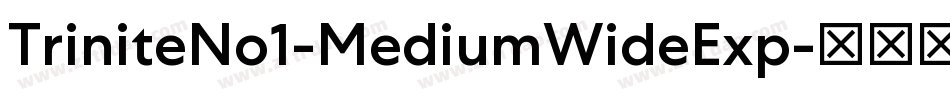 TriniteNo1-MediumWideExp字体转换