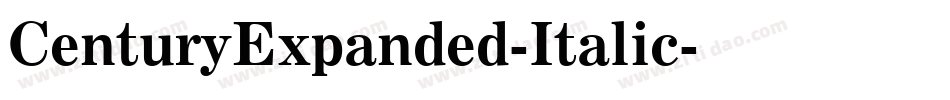 CenturyExpanded-Italic字体转换