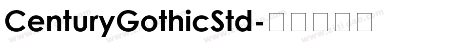 CenturyGothicStd字体转换