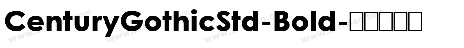 CenturyGothicStd-Bold字体转换