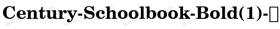 Century-Schoolbook-Bold(1)字体转换
