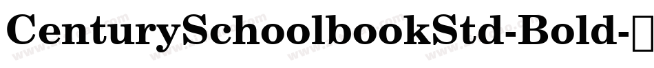CenturySchoolbookStd-Bold字体转换
