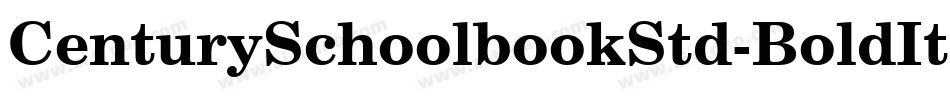 CenturySchoolbookStd-BoldIt字体转换