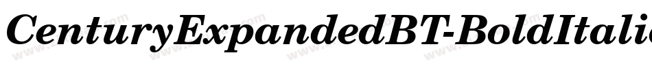 CenturyExpandedBT-BoldItalic字体转换 CenturyExpandedBT-BoldItalic字体转换