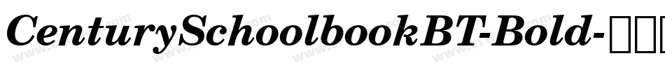 CenturySchoolbookBT-Bold字体转换