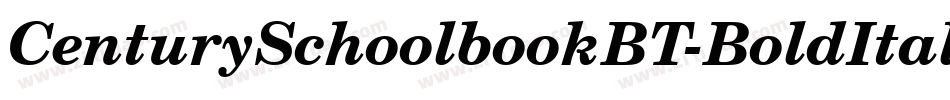 CenturySchoolbookBT-BoldItalic字体转换