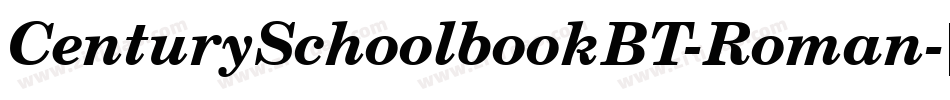CenturySchoolbookBT-Roman字体转换