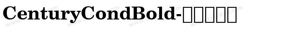 CenturyCondBold字体转换