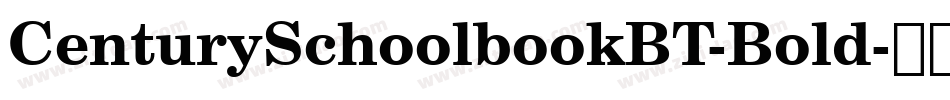 CenturySchoolbookBT-Bold字体转换