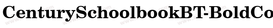 CenturySchoolbookBT-BoldCond字体转换