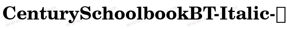CenturySchoolbookBT-Italic字体转换