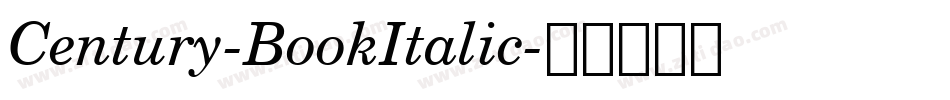 Century-BookItalic字体转换 Century-BookItalic字体转换