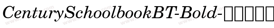 CenturySchoolbookBT-Bold字体转换