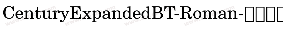 CenturyExpandedBT-Roman字体转换