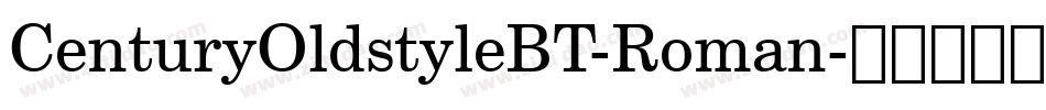 CenturyOldstyleBT-Roman字体转换