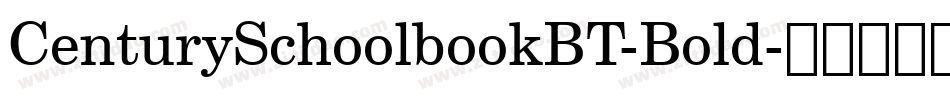 CenturySchoolbookBT-Bold字体转换