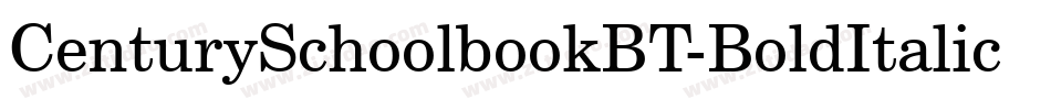 CenturySchoolbookBT-BoldItalic字体转换