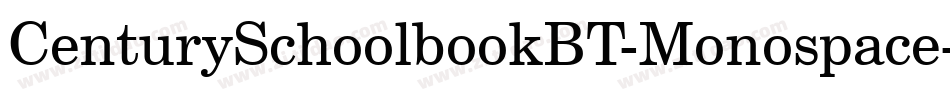 CenturySchoolbookBT-Monospace字体转换