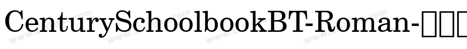 CenturySchoolbookBT-Roman字体转换