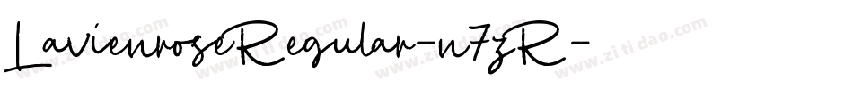 LavienroseRegular-n7zR字体转换
