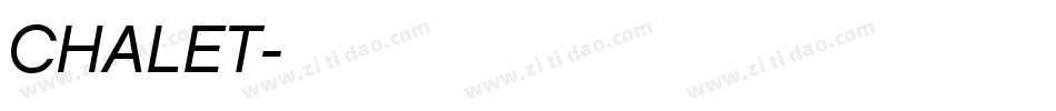 CHALET字体转换