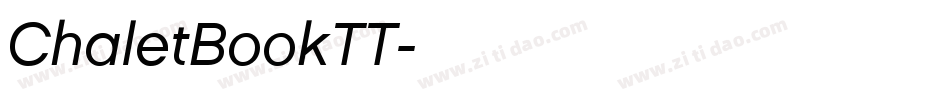 ChaletBookTT字体转换