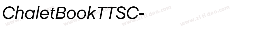 ChaletBookTTSC字体转换