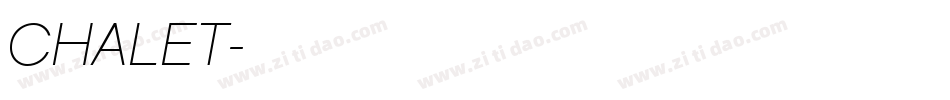 CHALET字体转换
