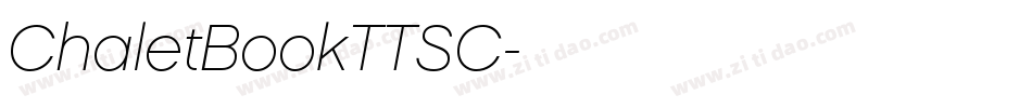 ChaletBookTTSC字体转换