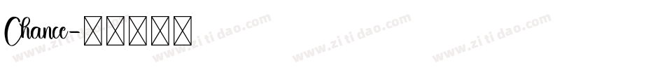 Chance字体转换