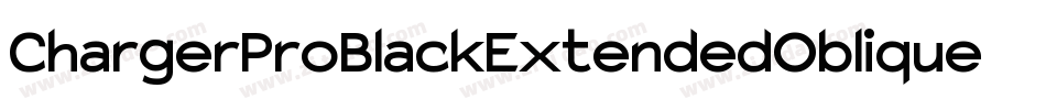 ChargerProBlackExtendedOblique-BARB字体转换