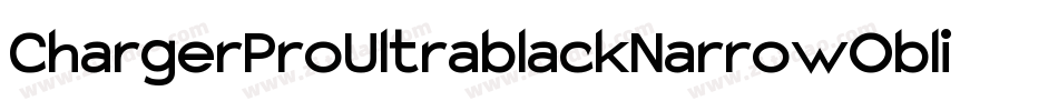 ChargerProUltrablackNarrowOblique-zp3w字体转换