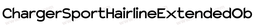 ChargerSportHairlineExtendedOblique-R2do字体转换