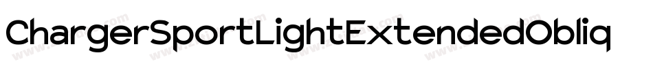 ChargerSportLightExtendedOblique-KREA字体转换