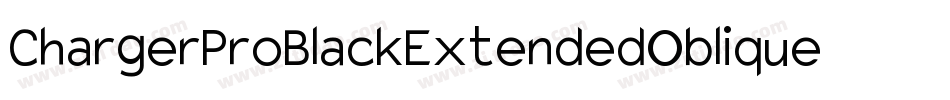 ChargerProBlackExtendedOblique-BARB字体转换