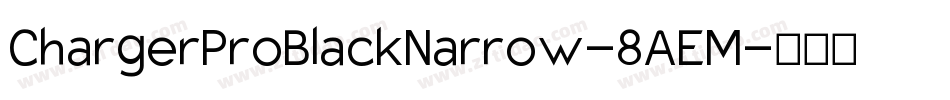 ChargerProBlackNarrow-8AEM字体转换