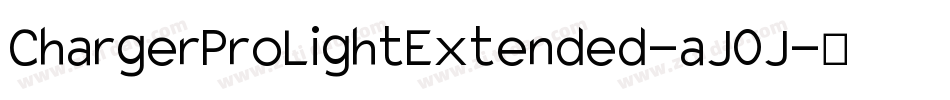 ChargerProLightExtended-aJ0J字体转换