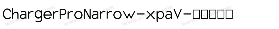 ChargerProNarrow-xpaV字体转换