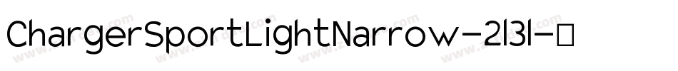 ChargerSportLightNarrow-2l3l字体转换