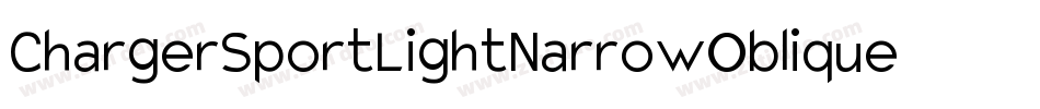 ChargerSportLightNarrowOblique-v5d7字体转换