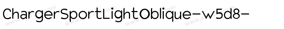 ChargerSportLightOblique-w5d8字体转换