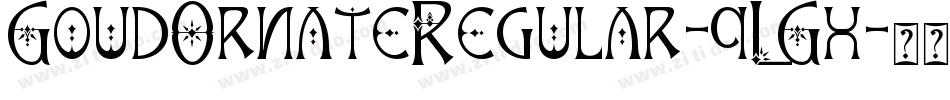 GoudOrnateRegular-qLGx字体转换