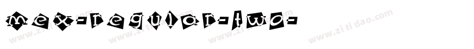 Mex-Regular-Two字体转换