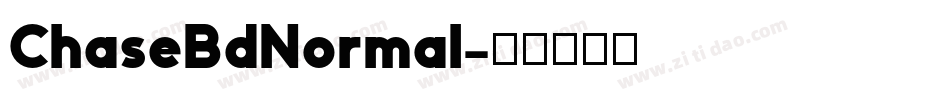 ChaseBdNormal字体转换