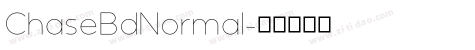 ChaseBdNormal字体转换